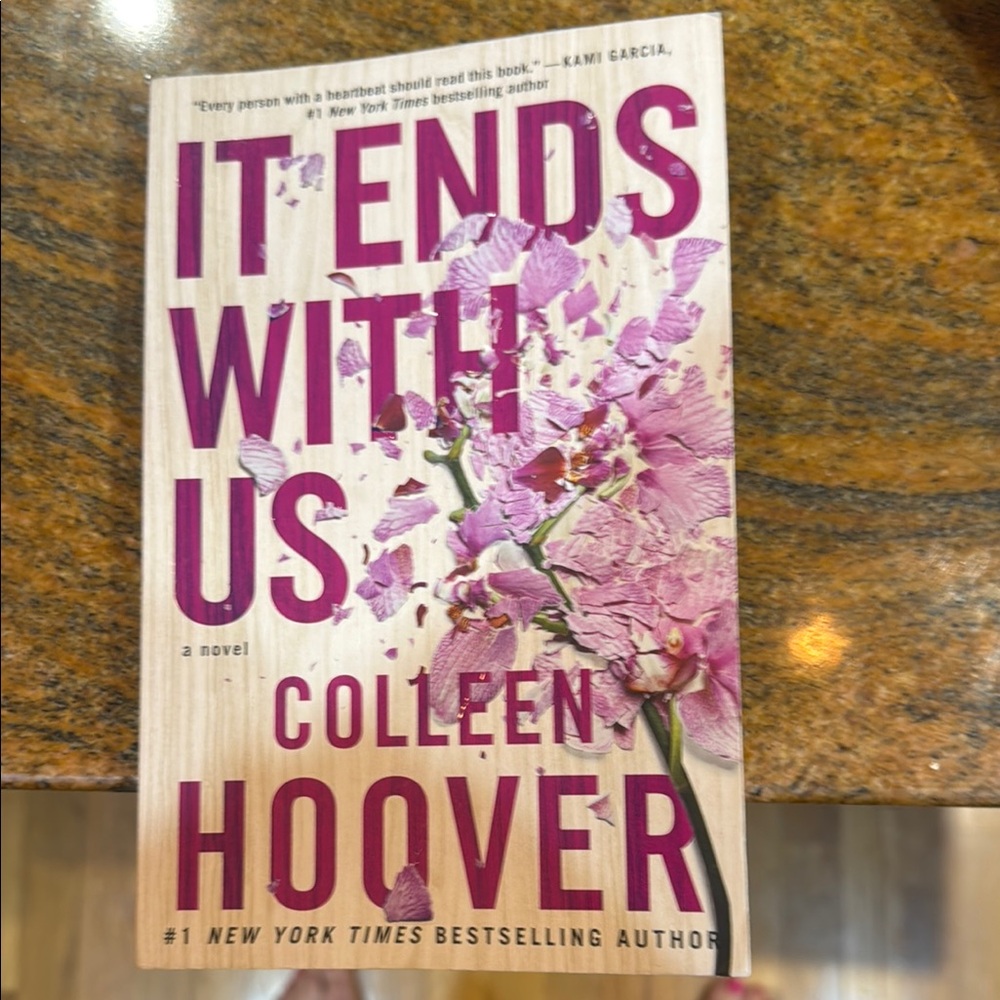 'It Ends With Us' Book with Pink Floral Cover